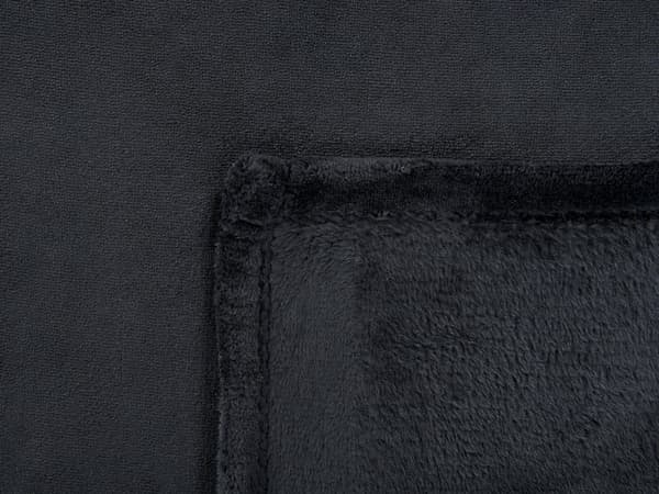 Fleecetæppe Sort Polyester 200 x 220 cm Blød Hyggetæppe til Sofaen Plaid til Seng Dekoration Moderne Tilbehør Varm Tæppe