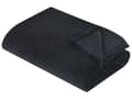 Miniatyrbillede 1 af 5: Fleecetæppe Sort Polyester 200 x 220 cm Blød Hyggetæppe til Sofaen Plaid til Seng Dekoration Moderne Tilbehør Varm Tæppe