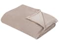 Pikkukuva 1 / 5: Torkkupeitto beige polyesteri 200 x 220 cm pehmeäkarvainen moderni tyyli