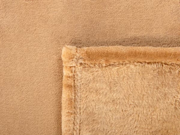 Pläd Sandbeige Polyester 200 x 220 cm Mjuk Sängöverkast Hemtillbehör Modern Design