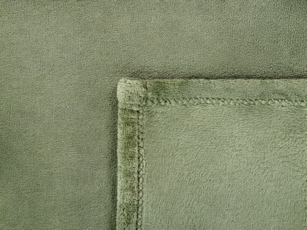 Pläd Grön Polyester 150 x 200 cm Mjuk Sängöverkast Hemtillbehör Modern Design