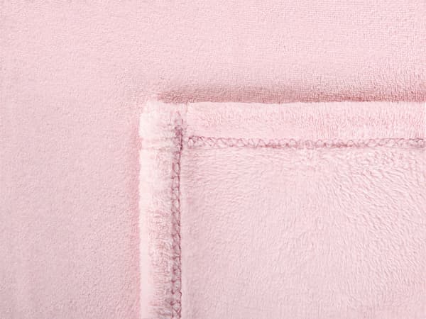 Pledd Rosa Polyester 200 x 220 cm Mykt Moderne design Sengeteppe Dekorativt Tilbehør Tekstiler Soverom Stue