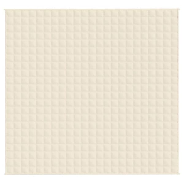 vidaXL Painopeitto vaalea kerma 220x240 cm 15 kg kangas
