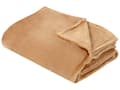 Miniatyrbillede 1 af 5: Fleecetæppe Sand Beige Polyester 150 x 200 cm Blød Hyggetæppe til Sofaen Plaid til Seng Dekoration Moderne Tilbehør Varm Tæppe