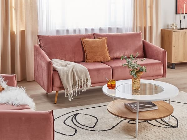 Tæppe Beige Bomuld 125 x 150 cm Sengetæppe Traditionel Stue Soveværelse