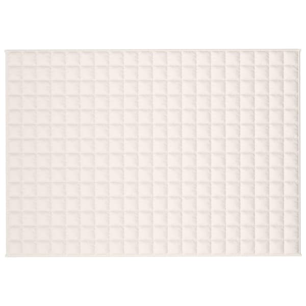 vidaXL Vektdyne kremhvit 140x200 cm 10 kg stoff