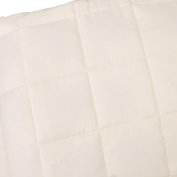 vidaXL Vektdyne kremhvit 140x200 cm 10 kg stoff
