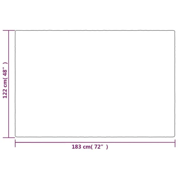 vidaXL Vektdyne med trekk grå 122x183 cm 9 kg stoff