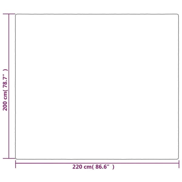 vidaXL tyngdetæppe med betræk 200x220 cm 13 kg stof grå