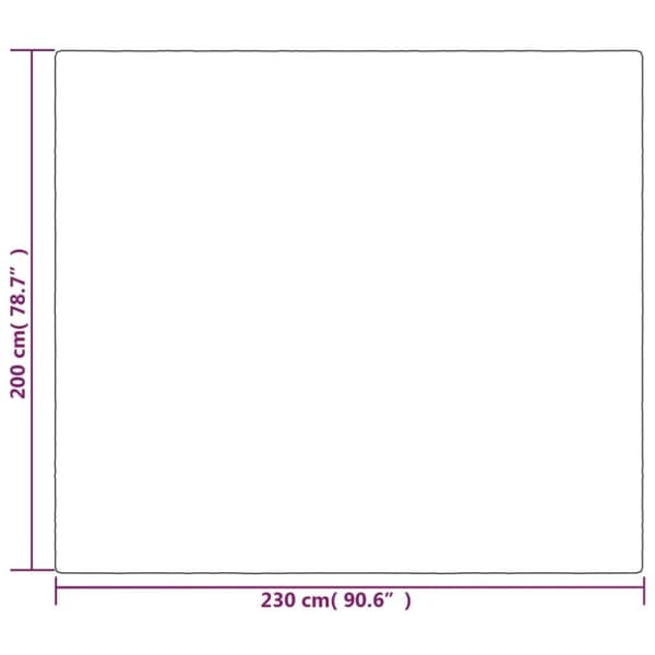 vidaXL tyngdetæppe med betræk 200x230 cm 13 kg stof grå