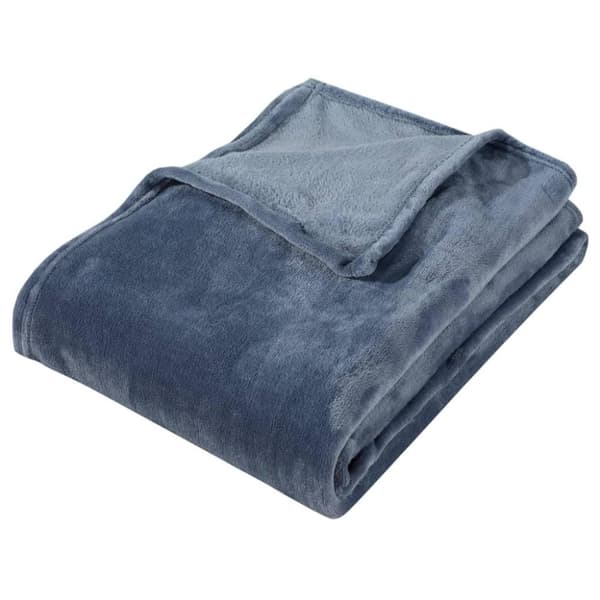 vidaXL tæppe 130x170 cm polyester mørkegrå