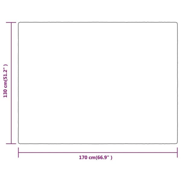 vidaXL tæppe 130x170 cm polyester mørkegrå