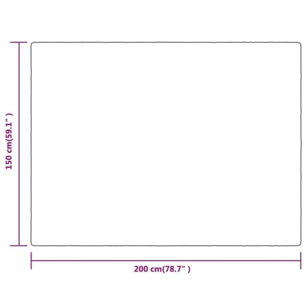vidaXL Filt gräddvit 150x200 cm polyester