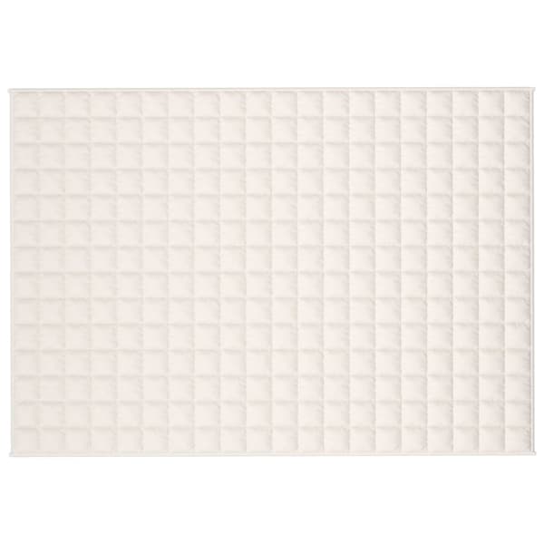 vidaXL tyngdetæppe 137x200 cm 6 kg stof lys cremefarve