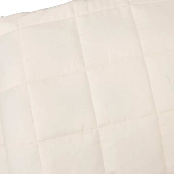 vidaXL Vektdyne kremhvit 137x200 cm 6 kg stoff