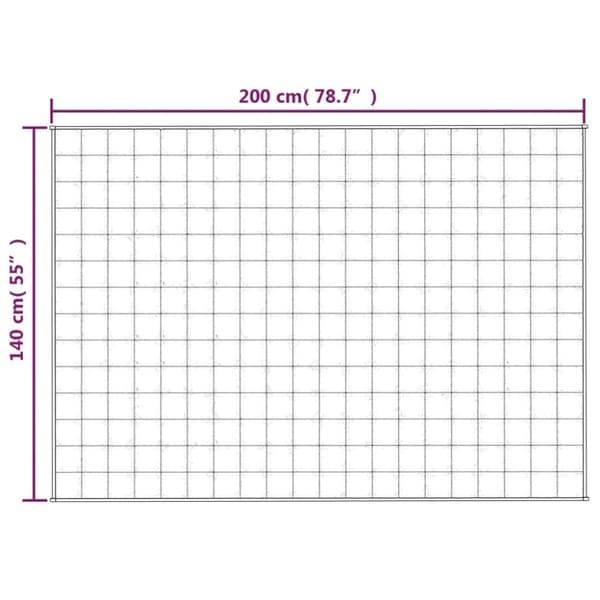 vidaXL Vektdyne blå 140x200 cm 6 kg stoff