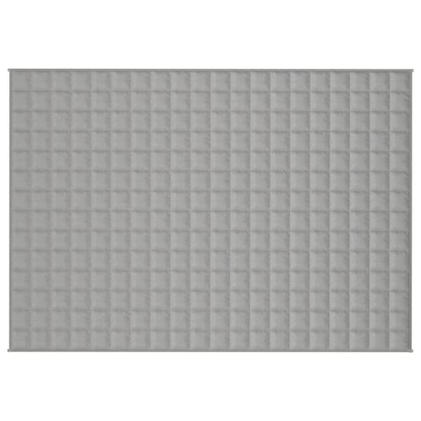vidaXL tyngdetæppe 137x200 cm 6 kg stof grå