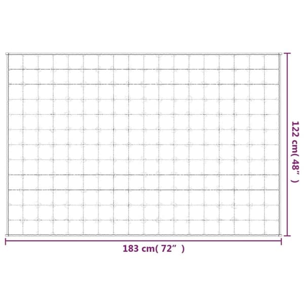 vidaXL tyngdetæppe 122x183 cm 9 kg stof blå