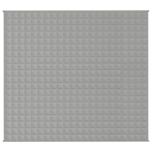 vidaXL tyngdetæppe 200x230 cm 9 kg stof grå