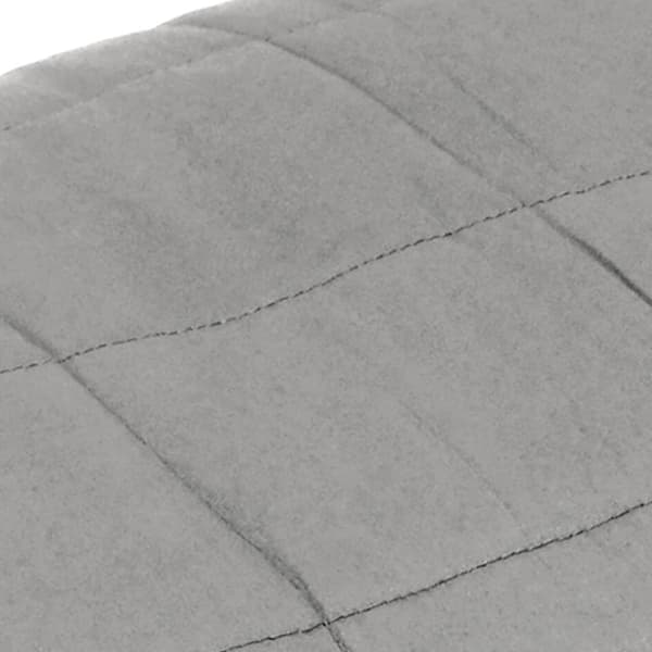 vidaXL tyngdetæppe 200x220 cm 9 kg stof grå