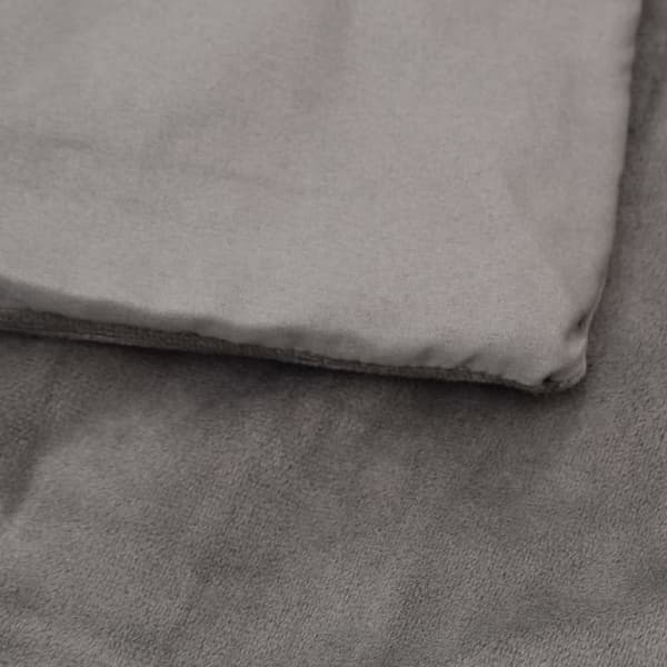 vidaXL Vektdyne med trekk grå 200x230 cm 9 kg stoff