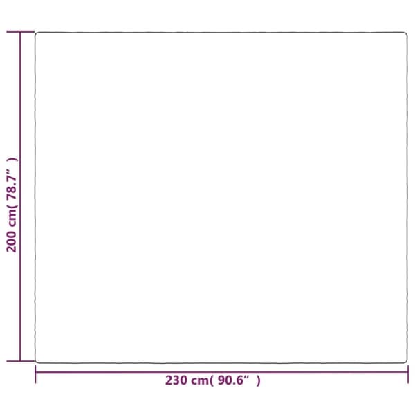 vidaXL Vektdyne med trekk grå 200x230 cm 9 kg stoff
