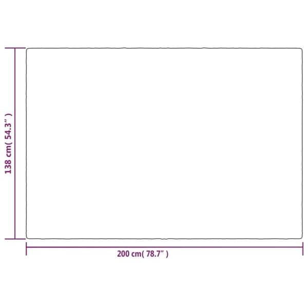 vidaXL Vektdyne med trekk grå 138x200 cm 6 kg stoff