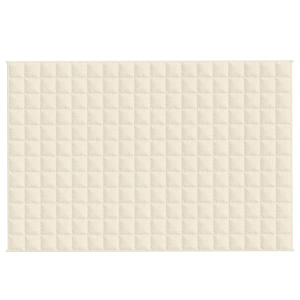 vidaXL Vektdyne kremhvit 120x180 cm 9 kg stoff