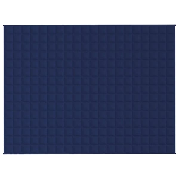 vidaXL tyngdetæppe 152x203 cm 7 kg stof blå