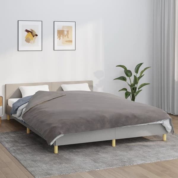 vidaXL Painopeitto suojalla harmaa 200x225 cm 13 kg kangas