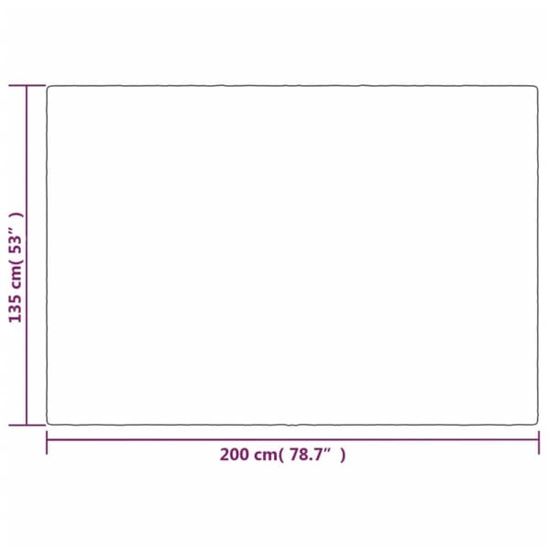 vidaXL Vektdyne med trekk grå 135x200 cm 10 kg stoff