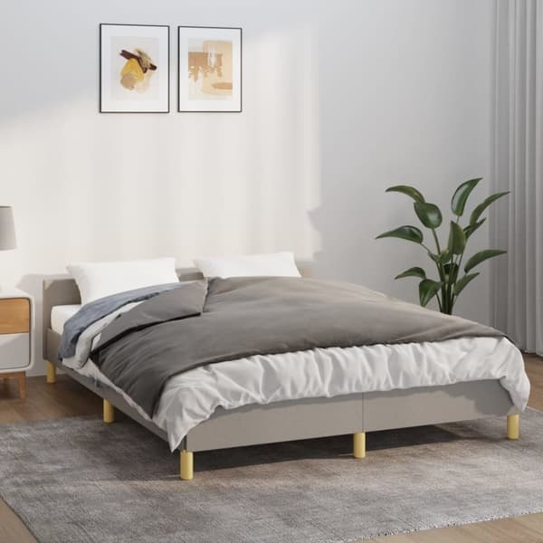 vidaXL tyngdetæppe med betræk 140x200 cm 6 kg stof grå