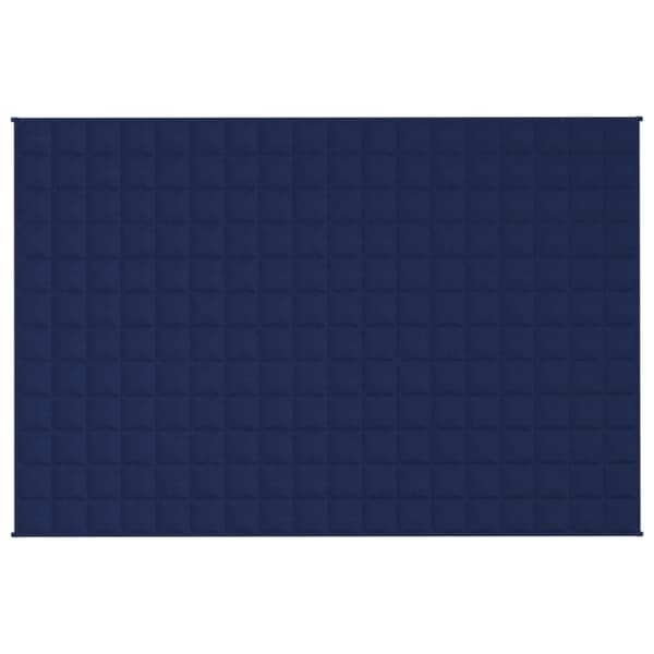 vidaXL tyngdetæppe 122x183 cm 5 kg stof blå