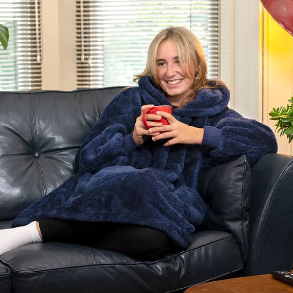 Snug Rug Sherpa Hoodie Blå