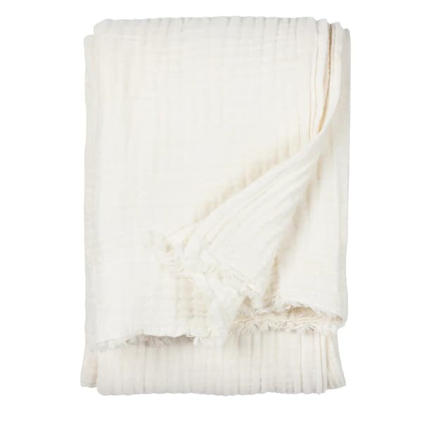 Yard Lark Cotton Crinkled Throw White 260cm x 240cm