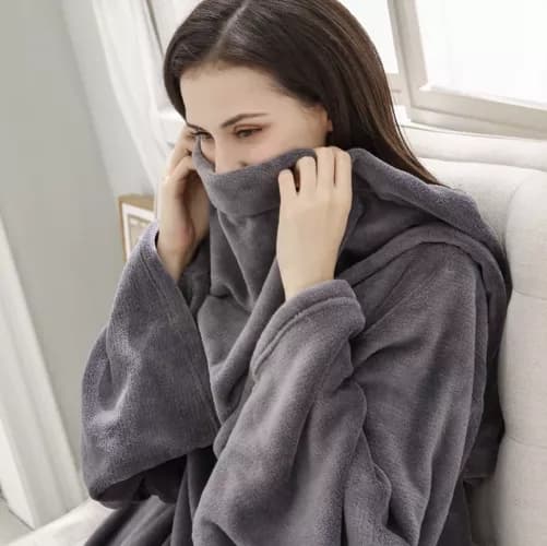 Snug Rug - Oversized Hoodie med Luva - Filt