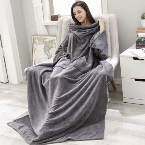 Snug Rug - Oversized Hoodie med Luva - Filt