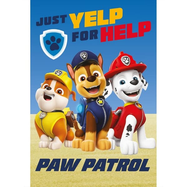 Paw Patrol Yelp For Help Fleece Blanket