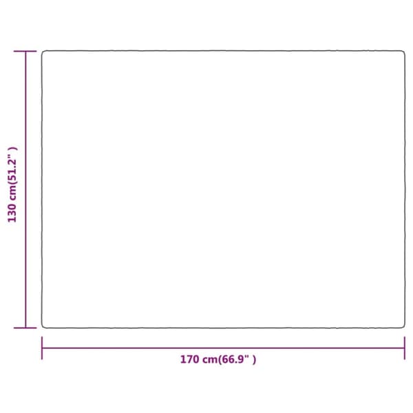 tæppe 130x170 cm polyester mørkegrå