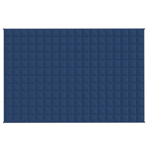 tyngdetæppe 120x180 cm 5 kg stof blå