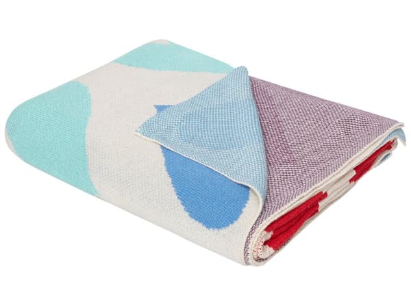 Pledd Flerfarget Bomull 130 x 170 cm Hjertemotiv Moderne design Sengeteppe Barnepledd Barnerom Soverom
