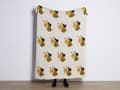 Miniatyrbilde 4 av 7: Pledd Beige Bomull 130 x 170 cm Biemotiv Moderne design Sengeteppe Barnepledd Barnerom Soverom