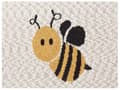 Miniatyrbilde 5 av 7: Pledd Beige Bomull 130 x 170 cm Biemotiv Moderne design Sengeteppe Barnepledd Barnerom Soverom