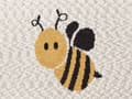 Miniatyrbilde 7 av 7: Pledd Beige Bomull 130 x 170 cm Biemotiv Moderne design Sengeteppe Barnepledd Barnerom Soverom
