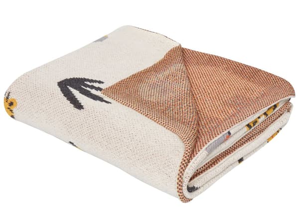 Pledd Flerfarget Bomull 130 x 170 cm Dyremotiv Moderne design Sengeteppe Barnepledd Barnerom Soverom