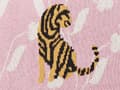 Miniatyrbild 7 av 7: Barnfilt Rosa Bomull 130 x 180 cm Sängfilt Mysigt Tigermönster Sovrum Barnrum Modern Design