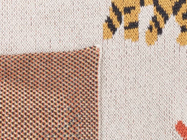 Plaid Beige Multifarvet Bomuld 130 x 170 cm Blød Hyggetæppe til Sofa Moderne Bølge Mønster Varm Bomuldstæppe Design Skandinavisk Senge Plaid
