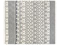 Miniatyrbillede 4 af 6: Plaid Beige Marineblå Bomuld 220 x 240 cm Blød Hyggetæppe til Sofa Moderne Strikmønster Varm Bomuldstæppe Design Skandinavisk Senge Plaid