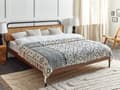 Miniatyrbillede 2 af 6: Plaid Beige Marineblå Bomuld 200 x 220 cm Blød Hyggetæppe til Sofa Moderne Strikmønster Varm Bomuldstæppe Design Skandinavisk Senge Plaid
