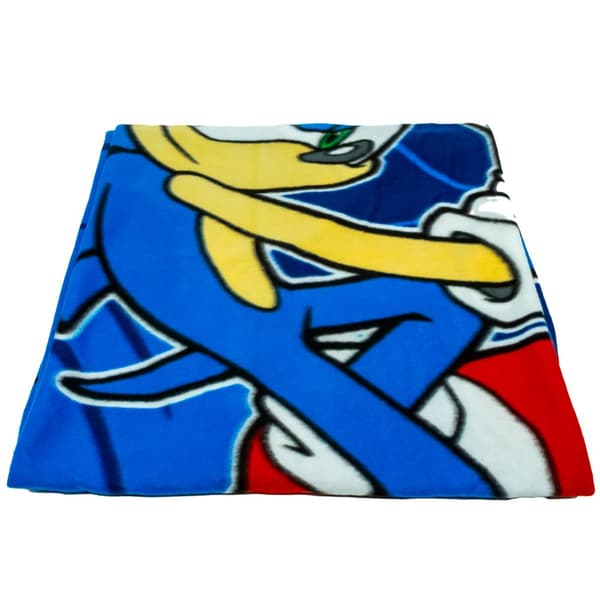 Sonic The Hedgehog Fleece filt Vibrant Blue 140cm x 100cm